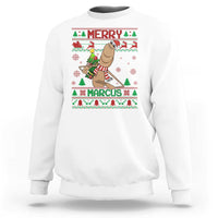 Marcus The Worm Robert Meme Christmas Sweatshirt Funny Brain Rot Xmas - Wonder Print Shop