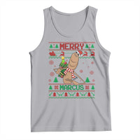 Marcus The Worm Robert Meme Christmas Tank Top Funny Brain Rot Xmas - Wonder Print Shop