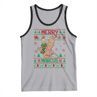Marcus The Worm Robert Meme Christmas Tank Top Funny Brain Rot Xmas - Wonder Print Shop