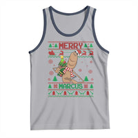Marcus The Worm Robert Meme Christmas Tank Top Funny Brain Rot Xmas - Wonder Print Shop