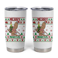 Marcus The Worm Robert Meme Christmas Tumbler Cup Funny Brain Rot Xmas - Wonder Print Shop