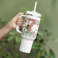 Marcus The Worm Robert Meme Christmas Tumbler With Handle Funny Brain Rot Xmas - Wonder Print Shop