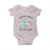 Funny Goose Nurse Christmas Baby Onesie Festive Nurses On The Loose - Wonder Print Shop