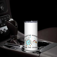 Funny Goose Nurse Christmas Skinny Tumbler Festive Nurses On The Loose - Wonder Print Shop