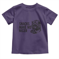 Funny Raccoon Eating Pizza Toddler T Shirt Snacks Make Me Nicer
