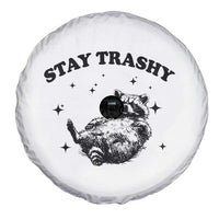 Funny Raccoon Meme Spare Tire Cover Stay Trashy