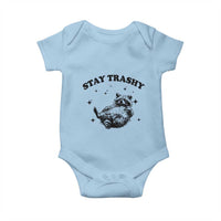 Funny Raccoon Meme Baby Onesie Stay Trashy
