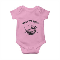 Funny Raccoon Meme Baby Onesie Stay Trashy