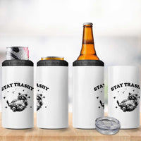 Funny Raccoon Meme 4 in 1 Can Cooler Tumbler Stay Trashy