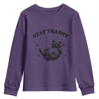 Funny Raccoon Meme Youth Sweatshirt Stay Trashy