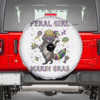 Mardi Gras Raccoon Spare Tire Cover Feral Girl Mardi Gras