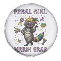 Mardi Gras Raccoon Spare Tire Cover Feral Girl Mardi Gras