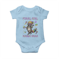 Mardi Gras Raccoon Baby Onesie Feral Girl Mardi Gras