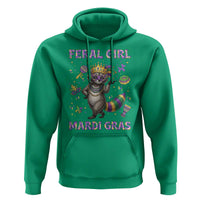 Mardi Gras Raccoon Hoodie Feral Girl Mardi Gras
