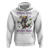 Mardi Gras Raccoon Hoodie Feral Girl Mardi Gras