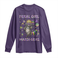 Mardi Gras Raccoon Long Sleeve Shirt Feral Girl Mardi Gras