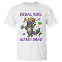 Mardi Gras Raccoon T Shirt Feral Girl Mardi Gras