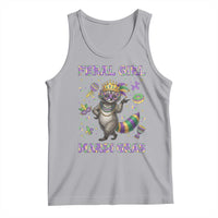 Mardi Gras Raccoon Tank Top Feral Girl Mardi Gras