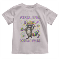Mardi Gras Raccoon Toddler T Shirt Feral Girl Mardi Gras