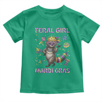 Mardi Gras Raccoon Toddler T Shirt Feral Girl Mardi Gras