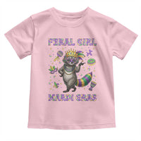 Mardi Gras Raccoon Toddler T Shirt Feral Girl Mardi Gras