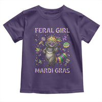Mardi Gras Raccoon Toddler T Shirt Feral Girl Mardi Gras