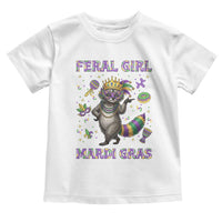 Mardi Gras Raccoon Toddler T Shirt Feral Girl Mardi Gras
