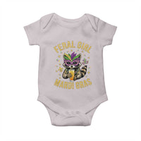 Mardi Gras Raccoon Baby Onesie Feral Girl Mardi Gras Trash Panda