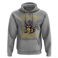 Mardi Gras Raccoon Hoodie Feral Girl Mardi Gras Trash Panda