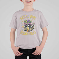 Mardi Gras Raccoon T Shirt For Kid Feral Girl Mardi Gras Trash Panda