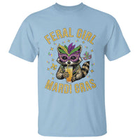 Mardi Gras Raccoon T Shirt Feral Girl Mardi Gras Trash Panda