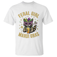 Mardi Gras Raccoon T Shirt Feral Girl Mardi Gras Trash Panda