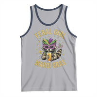 Mardi Gras Raccoon Tank Top Feral Girl Mardi Gras Trash Panda