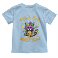 Mardi Gras Raccoon Toddler T Shirt Feral Girl Mardi Gras Trash Panda