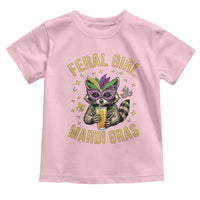 Mardi Gras Raccoon Toddler T Shirt Feral Girl Mardi Gras Trash Panda