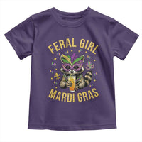 Mardi Gras Raccoon Toddler T Shirt Feral Girl Mardi Gras Trash Panda