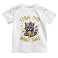 Mardi Gras Raccoon Toddler T Shirt Feral Girl Mardi Gras Trash Panda