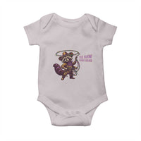 Mardi Gras Raccoon Baby Onesie Yee Haw Cowboy Mardi Gras Carnival Trendy Meme