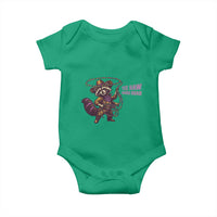 Mardi Gras Raccoon Baby Onesie Yee Haw Cowboy Mardi Gras Carnival Trendy Meme