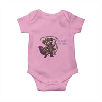 Mardi Gras Raccoon Baby Onesie Yee Haw Cowboy Mardi Gras Carnival Trendy Meme