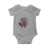 Mardi Gras Raccoon Baby Onesie Yee Haw Cowboy Mardi Gras Carnival Trendy Meme