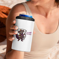 Mardi Gras Raccoon 4 in 1 Can Cooler Tumbler Yee Haw Cowboy Mardi Gras Carnival Trendy Meme