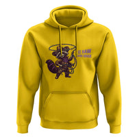 Mardi Gras Raccoon Hoodie Yee Haw Cowboy Mardi Gras Carnival Trendy Meme