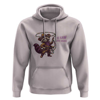 Mardi Gras Raccoon Hoodie Yee Haw Cowboy Mardi Gras Carnival Trendy Meme