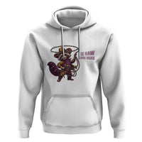Mardi Gras Raccoon Hoodie Yee Haw Cowboy Mardi Gras Carnival Trendy Meme