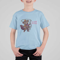 Mardi Gras Raccoon T Shirt For Kid Yee Haw Cowboy Mardi Gras Carnival Trendy Meme