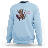 Mardi Gras Raccoon Sweatshirt Yee Haw Cowboy Mardi Gras Carnival Trendy Meme