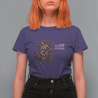 Mardi Gras Raccoon T Shirt For Women Yee Haw Cowboy Mardi Gras Carnival Trendy Meme