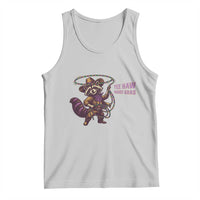 Mardi Gras Raccoon Tank Top Yee Haw Cowboy Mardi Gras Carnival Trendy Meme
