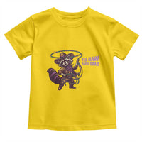 Mardi Gras Raccoon Toddler T Shirt Yee Haw Cowboy Mardi Gras Carnival Trendy Meme